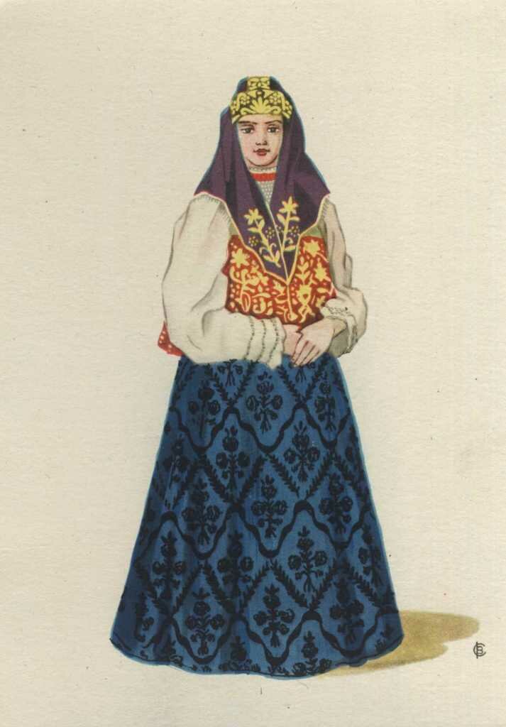 женский костюм Нижегородской губернии